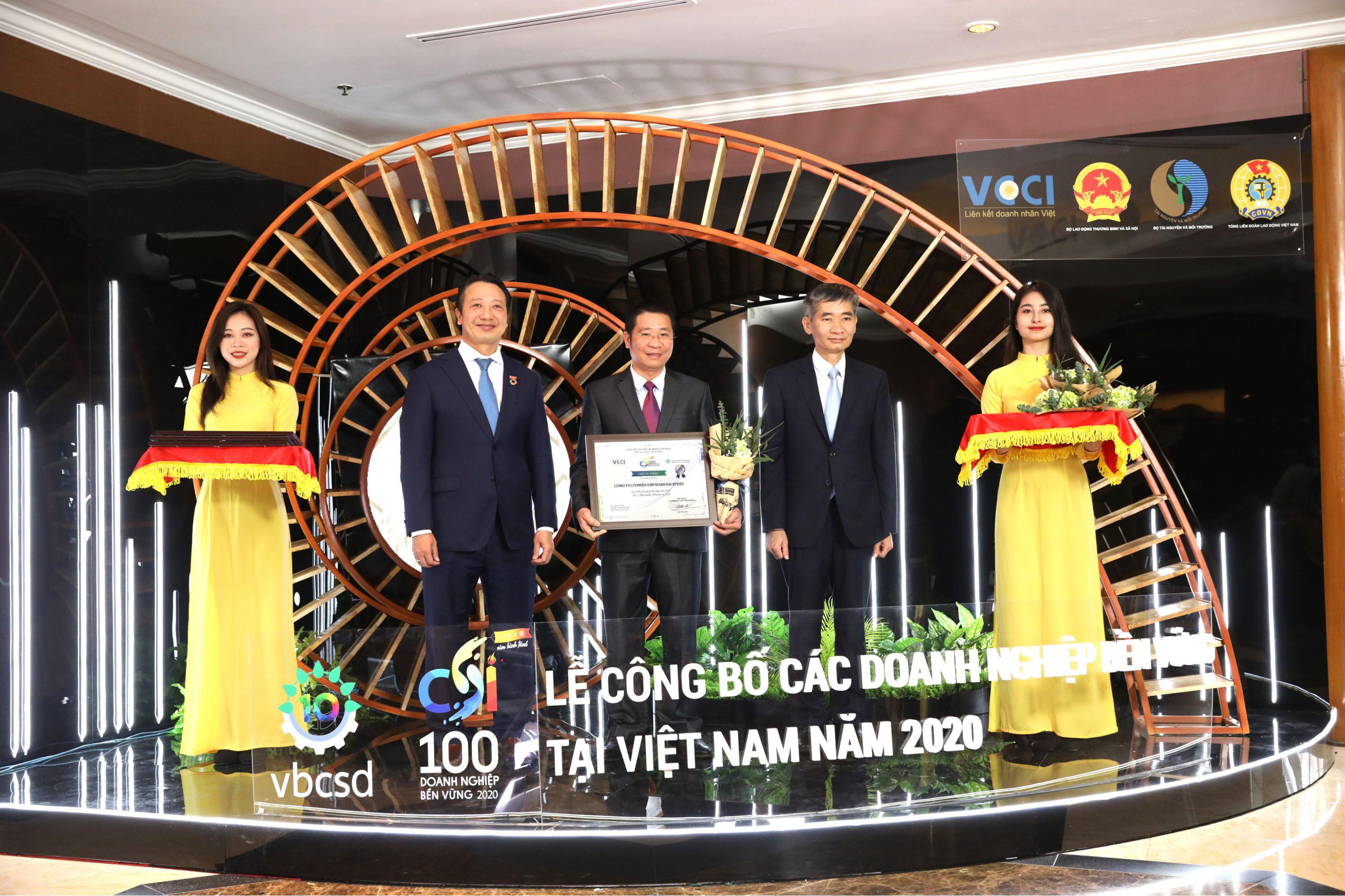 BV GROUP WAS HONORED AS "TOP 100 SUSTAINABLE ENTERPRISES" FOR 2 CONSECUTIVE YEARS