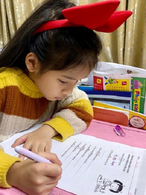 HỌC SINH VIETSCHOOL CHỦ ĐỘNG ÔN BÀI TRONG MÙA DỊCH