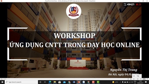 GIÁO VIÊN TRƯỜNG VIETSCHOOL PANDORA TIẾP TỤC NÂNG CAO KĨ NĂNG ỨNG DỤNG CNTT TRONG DẠY HỌC ONLINE