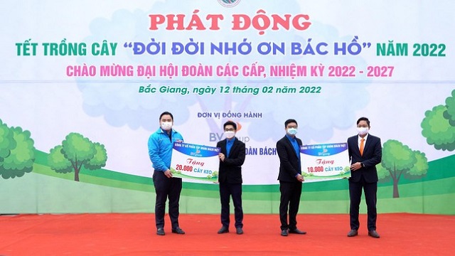 BV GROUP TÀI TRỢ 30,000 CÂY XANH CHO BẮC GIANG