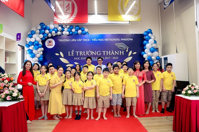 XÚC ĐỘNG LỄ TRƯỞNG THÀNH CỦA THẦY TRÒ TRƯỜNG LIÊN CẤP THCS – TIỂU HỌC VIETSCHOOL PANDORA