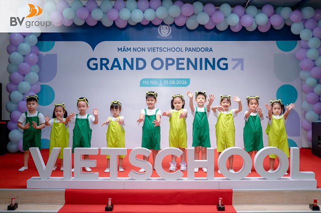 MẦM NON VIETSCHOOL PANDORA KHAI TRƯƠNG: KHỞI ĐẦU HÀNH TRÌNH HỌC TẬP HẠNH PHÚC CỦA TRẺ