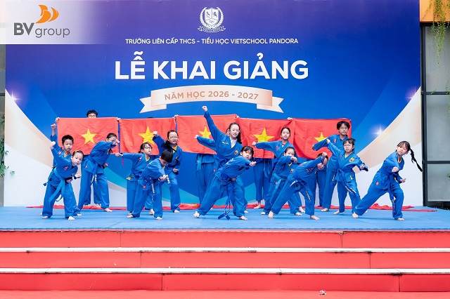 VIETSCHOOL PANDORA KHAI GIẢNG NĂM HỌC 2026–2027: “KIẾN TẠO & BỨT PHÁ” TỪ TRẢI NGHIỆM HỌC TẬP MỖI NGÀY